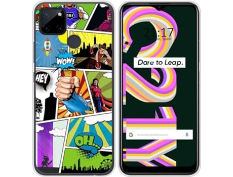 Carcasa Realme C21Y / C25Y TUMUNDOSMARTPHONE Comic Multicolor