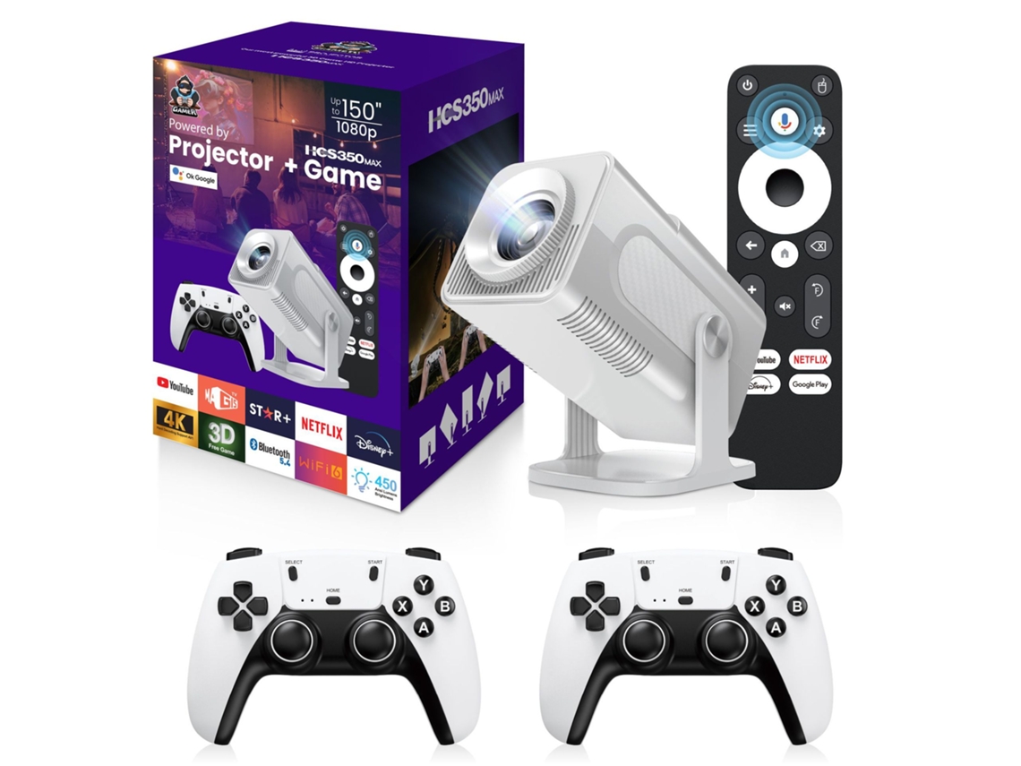 Proyector Portátil, Android 13, Wi-fi 6, Bluetooth 5.0, Hd 720p, Proyector Inteligente, Estándar Europeo.
