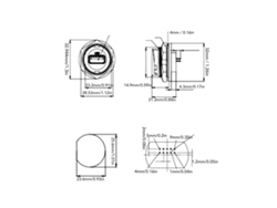 Conector USB 3.0 hembra impermeable de 16 pines con fijación a presión para placa de circuito impreso (PCB)