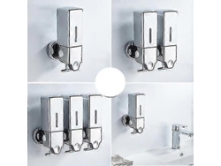 Hotel Baño Dispensador Jabón Manual Carrito De Pared Dispensador Jabón Cuadrado 1 Botella 500ml Blanco Rosewell