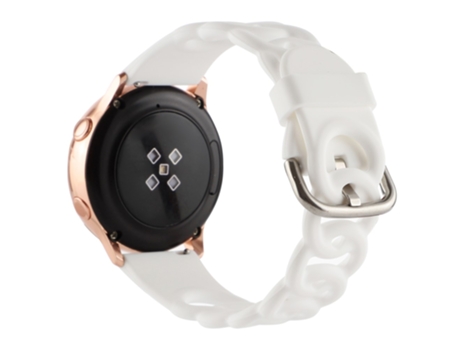 Correa de Silicona 20mm rosquilla hueca para Huami Amazfit GTS4 Mini/GTS3/GTS 2e/GTS 2 - blanco