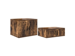 Conjunto de armarios de roble ahumado 103x41x40 cm MAISON EXCLUSIVE