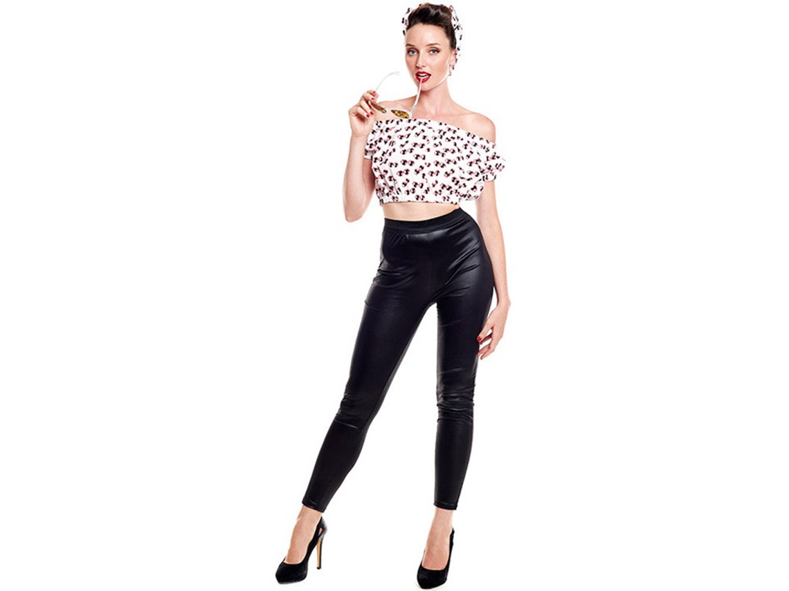 Disfraz de Mujer PARTILANDIA rockabilly top 50s (Tam.: L)