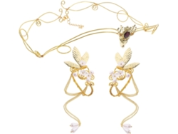 Pendientes Creativos Sin Perforación Con Forma De Corona Y Brazalete.