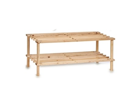 Zapatero 2 Baldas Madera Natural 64X27X30Cm SANDA