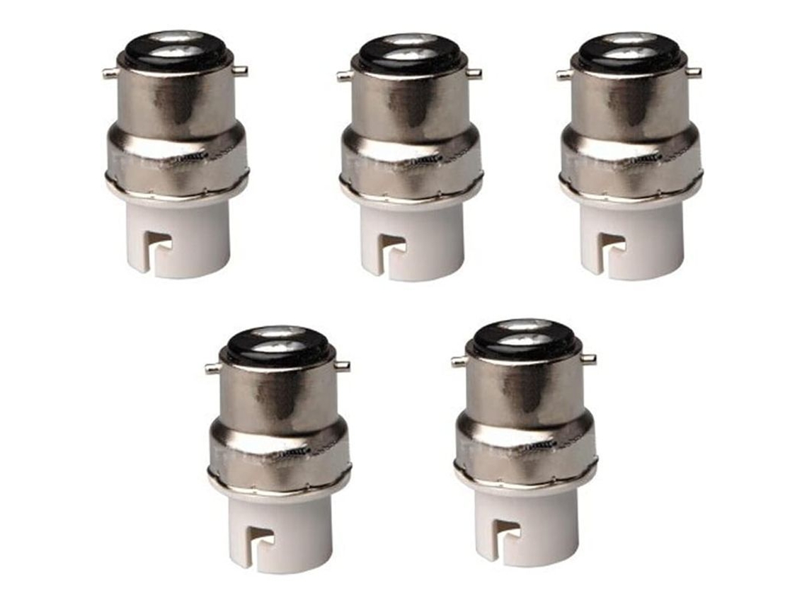 Adaptador B22 A B15/ba15d/b15d Para Lámparas Halógenas O Led, 2 Unidades.