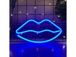 Yncm2026-luz Neon De Labios Led Para Decoración De Pared, Funciona Con Baterías O Usb, Lámpara De Labios Para Hogar, Bar, Fiestas, Navidad, Bodas