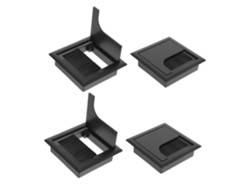 Organizador Cepillo Cables Escritorio Pasacables Negro