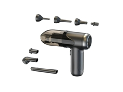 Aspiradora Digitallab apta para coches. Aspiradora de mano inalámbrica de alta potencia (negra).