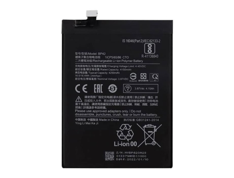 Batería Interna para Xiaomi Mi 11 Lite 4G y 5G 4250Mah Reemplaza Bp42