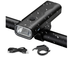 Luces Led Para Bicicleta Recargables Por Usb De 600 Lúmenes, Potente Faro Para Bicicleta Resistente Al Agua Ipx6 (negro)