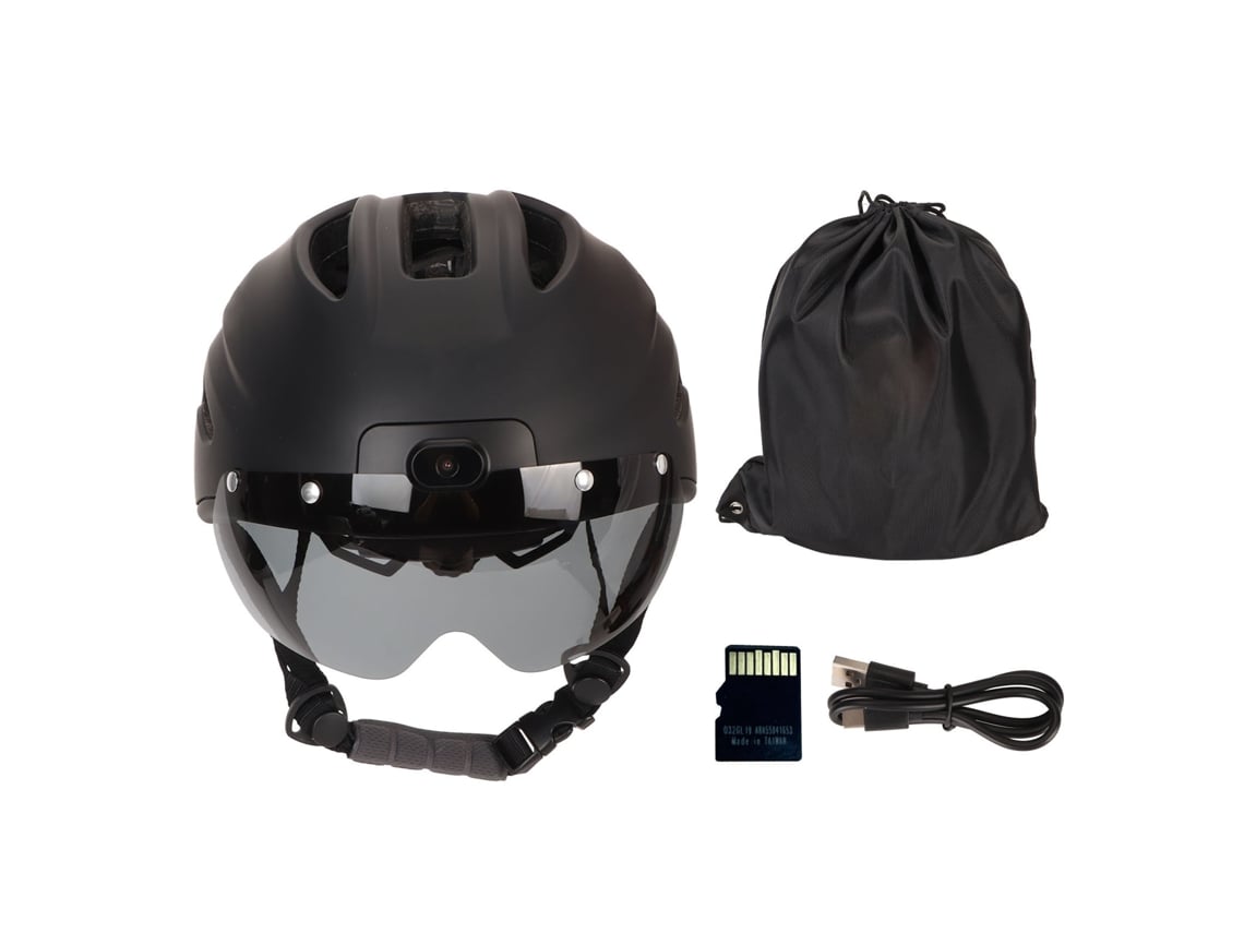 Casco De Bicicleta Inteligente Con Cámara 4k Hd, Gafas Magnéticas, Almacenamiento De Emergencia, Soporte Para Grabación De Vídeo, Aplicación Wifi Ina