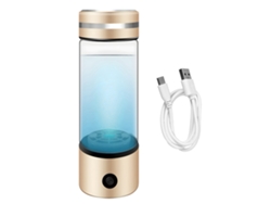 Botella Generadora De Agua De Hidrógeno Portátil Recargable Por Usb De 330 Ml Spe+pem Para La Salud