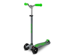 Patinete clásico juvenil Micro Mobility Maxi Micro Deluxe Pro, verde, gris y plateado (Mi3)