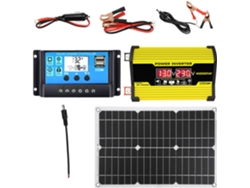 Cargador Inversor De Panel Solar De 300 W Para Coche Con 18 Puertos Usb Y 2 Puertos Usb.