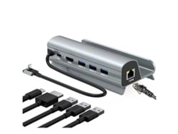 Adaptador USB 3.0 6 en 1 para Steam Deck Bestvite Xwd 8 Plata