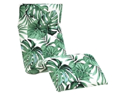 Maison Exclusive - Tumbona Plegable Con Estampado De Hojas, 175 X 54 X 8,5 Cm, Tejido Oxford