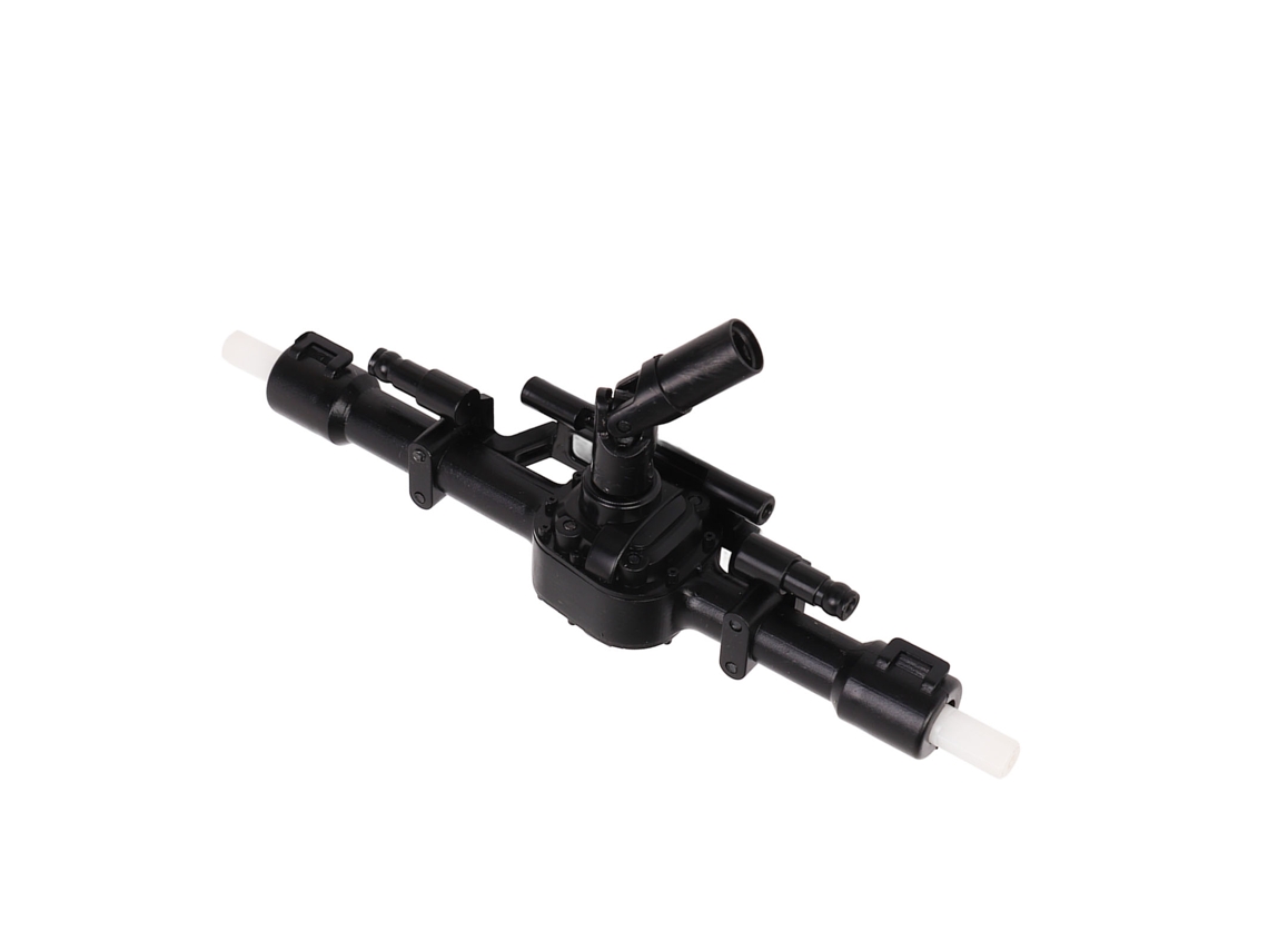 Eje Trasero De Plástico Negro Para Coche Teledirigido Mn78 A Escala 1/12, Ajuste Perfecto.