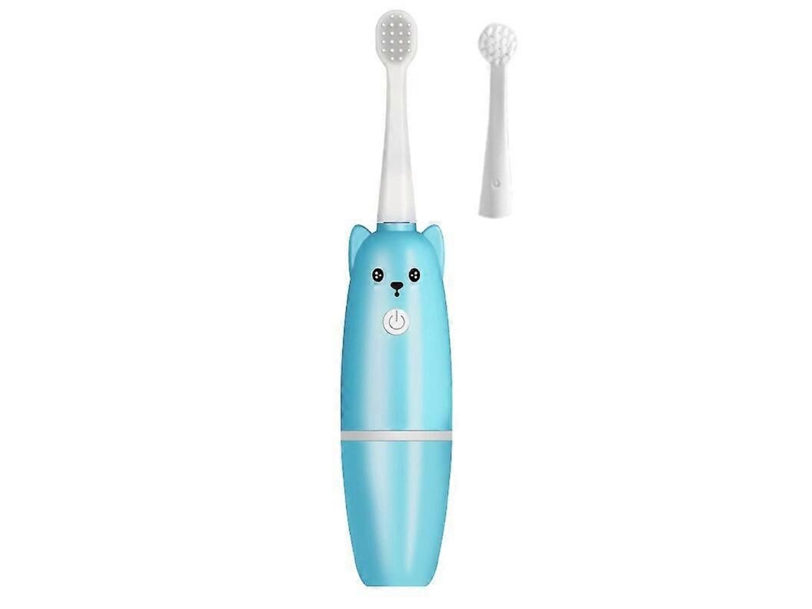 Cepillo de dientes infantil sónico con forma de U, eléctrico, a pilas, con rotación de 360 ​​grados, resistente al agua (IPX6) y con un diseño de anime de GOKOCO.