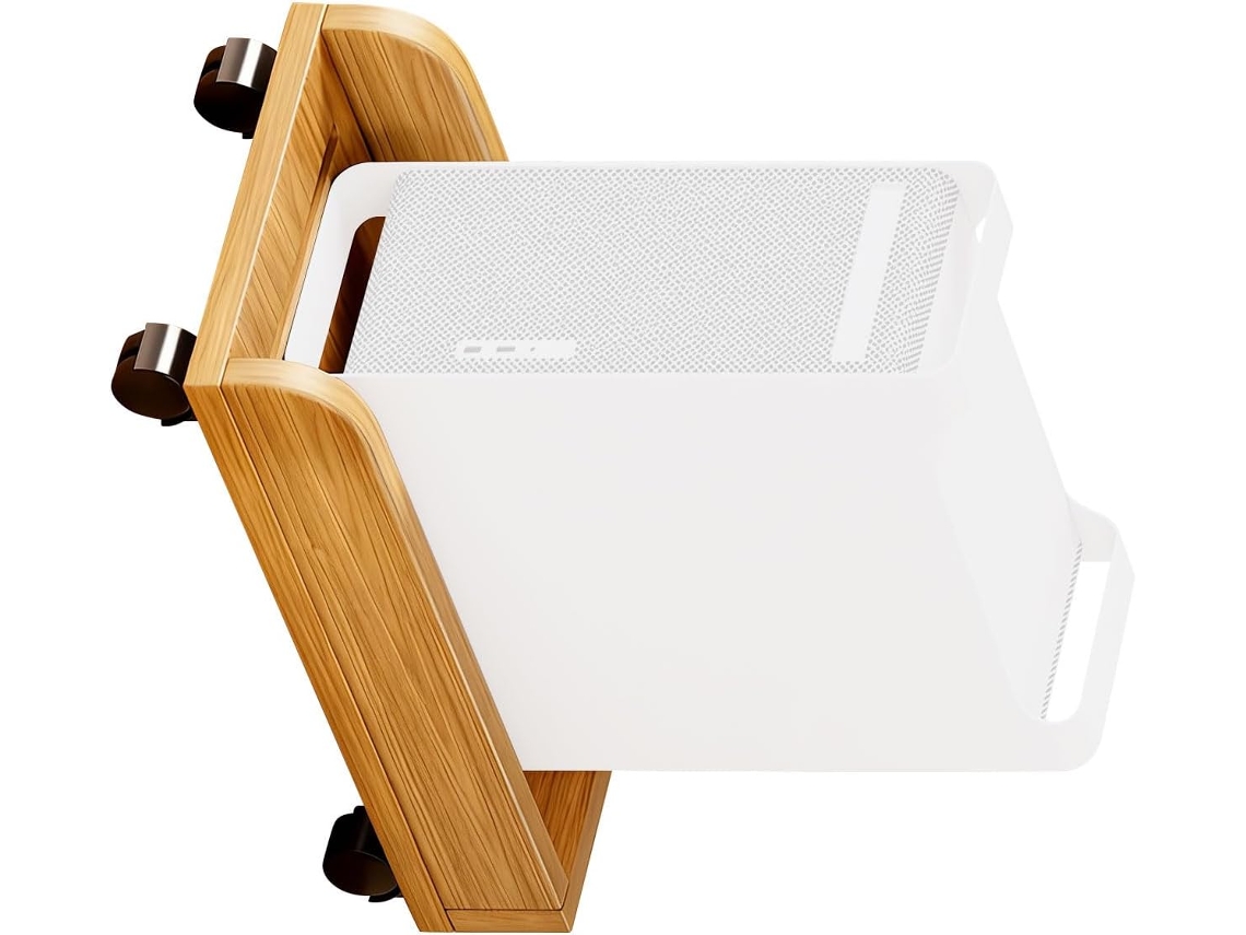 Soporte De Madera Para Cpu Para Guardar De Forma Segura Su Unidad De Escritorio Y Accesorios. Unidad Elegante.