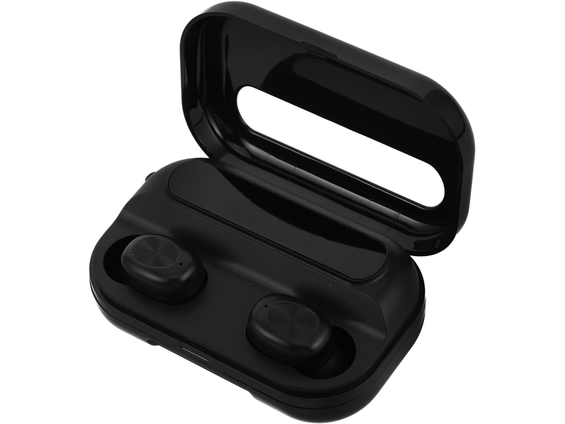 Auriculares Inalámbricos Para Juegos Con Micrófono Con Cancelación De Ruido, Diseño Invisible En Plástico Negro.