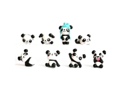Nuevo Set De 8 Figuras De Panda Adorables (2025), Decoración Para Pasteles Y Regalo Para Niños.