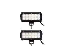 Barra de luces LED todoterreno de 126 W y 288 W, 2 unidades, 7 pulgadas, 36 W, reflector OEM