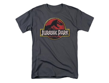 Camiseta ROCKINSTONE con logo de piedra de Jurassic Park (XL)