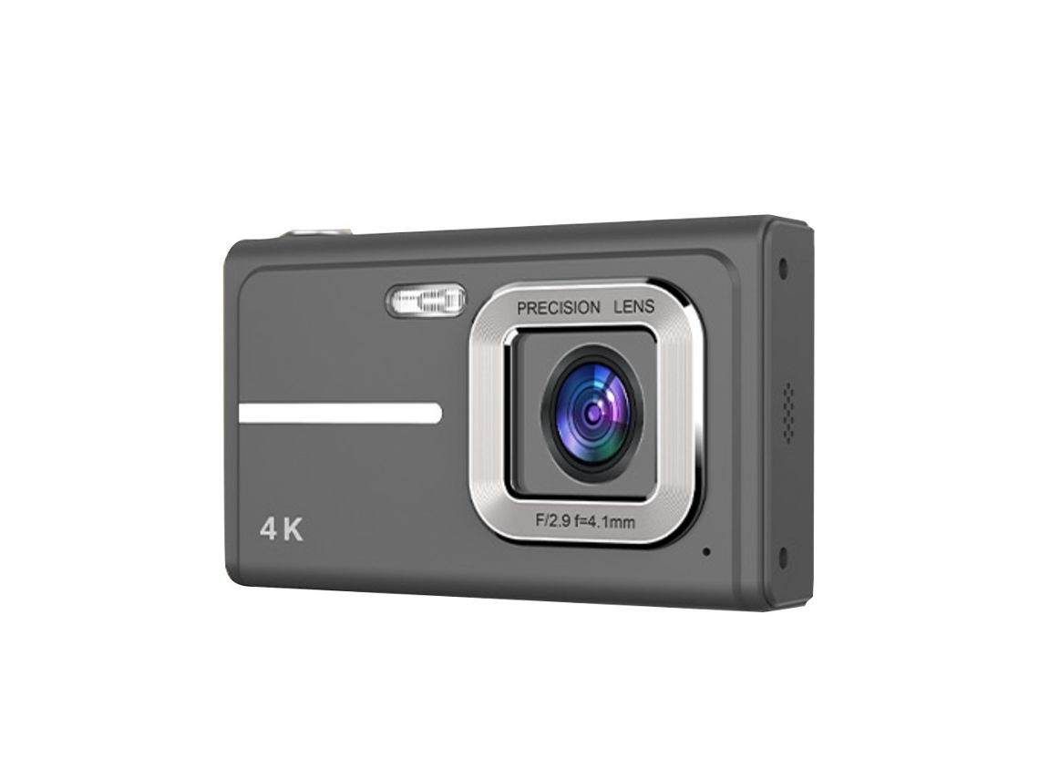 Mini Cámara Digital 4k Con Enfoque Automático Y Zoom 16x Portátil Para Estudiantes Ccd Color Negro Gertiz