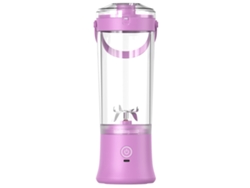 Licuadora portátil recargable Digitallab, fabricada con materiales saludables, 500 ml (morada)