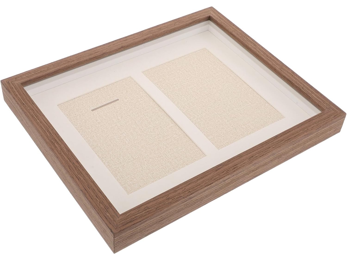 Vitrina Madera 25 Medallas Ranura Individual Marco Pared Soporte Escritorio Almacenamiento Maratón Decorativa