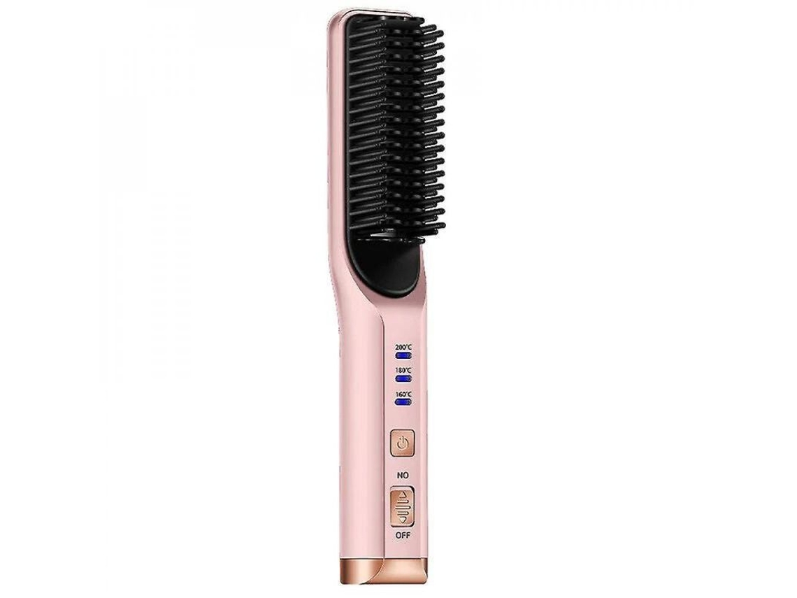Peine De Lissage Et Bouclage Sans Fil Ionique Recargable Usb 2 En 1 Yuh Mini 160-200°c 4000mah
