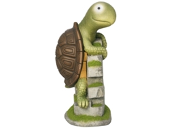 Escultura De Tortuga Con Luz Led Solar De 37 Cm Para Jardín Y Césped.