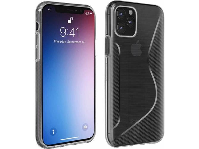 Funda iPhone 11 Pro Max AVIZAR S-Line Transparente