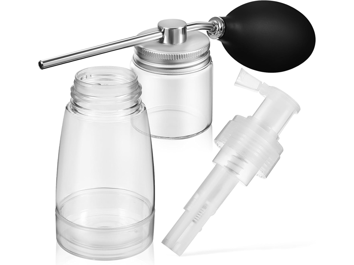 Juego De 2 Botellas Pulverizadoras Para Polvos Capilares, 180 Ml, Aplicadores En Spray.