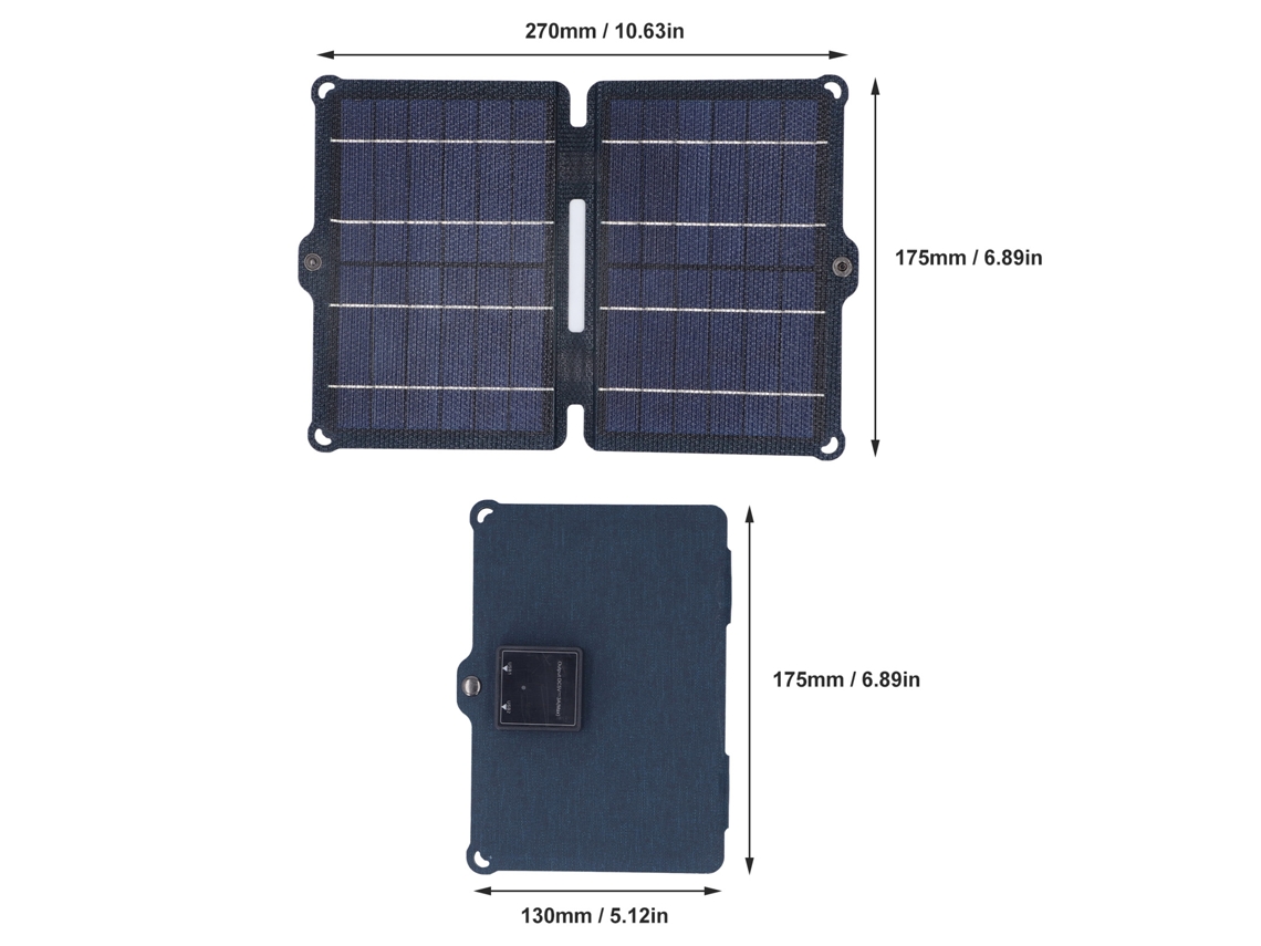 2026dz-panel Solar Plegable 8w 5v 2a Doble Usb Portátil Para Carga Exterior