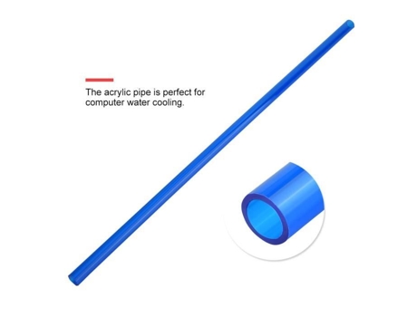HURRISE Tubo de refrigeración por agua transparente para computadora con manguera acrílica