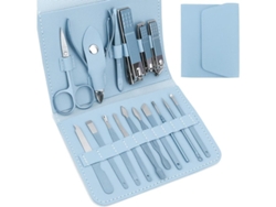 Kit De Viaje De 16 Piezas Para Manicura Y Pedicura: Herramientas Para Hombres Y Mujeres.