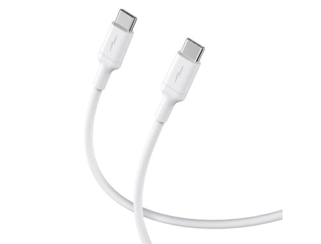 Cable para Apple MacBook Air (Retina, 13 polegadas, 2018 a 2019) LEKUS Tipo C 60W 3.0A Blanco