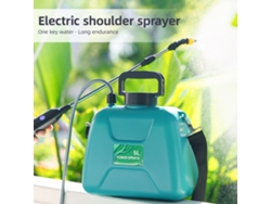 Pulverizador portátil a batería de 5 L (1,32 galones), recargable por USB, con mango telescópico, 3 boquillas y asa.