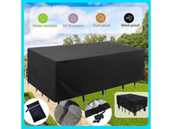 Protector De Muebles De Jardín 210d Oxford Impermeable Con Cuerda Y Hebilla Bloqueadora-308*138*89cm
