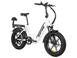 Bicicleta eléctrica Rattan LF Pro de 750 W, 48 V, 18 Ah, autonomía de 120 km, capacidad de ascenso de 40 grados, resistente al agua IP65, potente bicicleta eléctrica, color blanco.