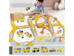 -pista De Carreras Para Niños Conjunto De Juguete De Pista Elástica Eléctrica Con Coche Montaje Diy Regalo Etc460