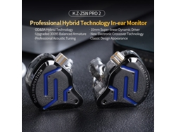 Auriculares con cable KZ ZSN Pro 2 de 3,5 mm, tecnología 1BA 1DD 30095, control dinámico superlineal de 10 mm, monitor de sonido HiFi, balanceado, para aficionados