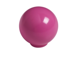 Pomo Para Muebles De Abs Esférico 29 Mm De Diámetro Magenta Brillante Paquete De 50 Piezas