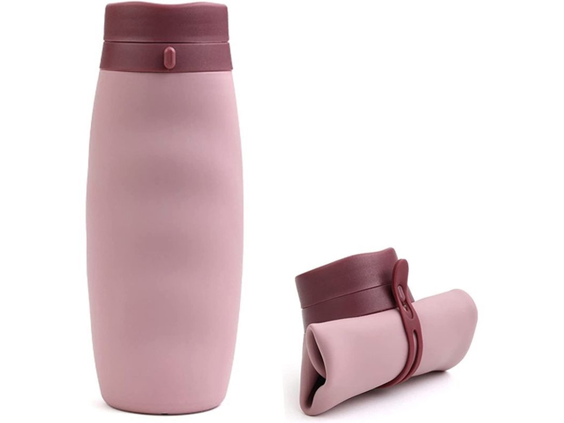 Botella De Agua Plegable Portátil, De Silicona Sin Bpa, A Prueba De Fugas, Ideal Para Deportes Y Viajes.