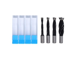2026velora - Kit de 4 brocas HSS para fresado, herramienta de perforación para madera dura, plástico blando, madera multicapa, 6, 8, 10, 15 mm
