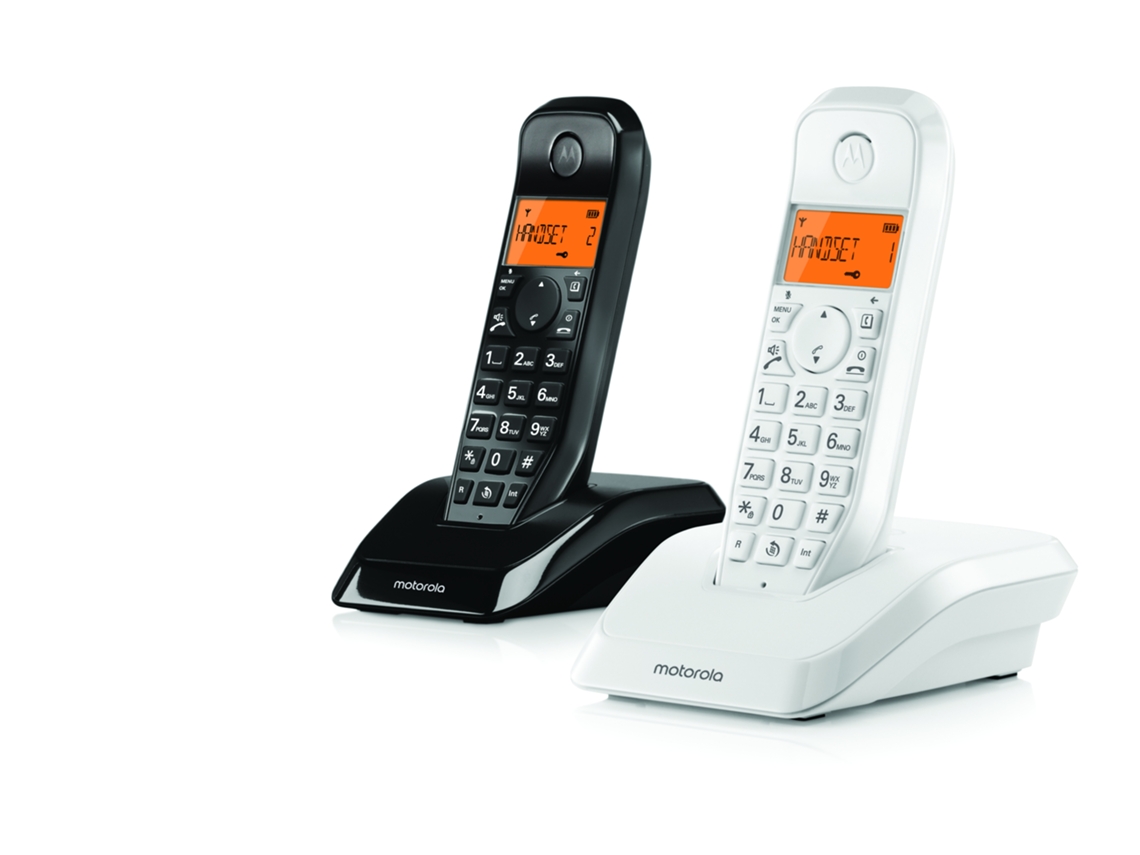 Teléfono Inalámbrico MOTOROLA S1202 Blanco y Negro