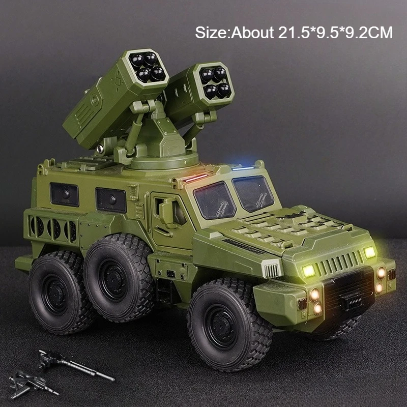 (verde Coche) Modelo De Vehículo Blindado De Doble Torreta A Escala 1:50