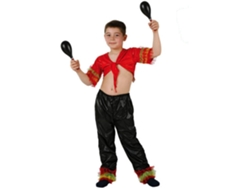 Disfraz de Niño DISFRAZZES Rumbero Rojo Y Negro (Talla: 10 a 12 años)